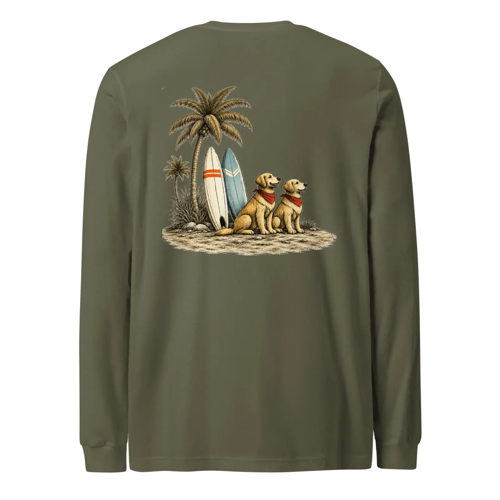 Beach daug | Långärmad Tröja i military green från Dogdays