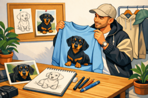 När ett personligt hundtryck känns rätt - blog image about personligt hundtryck design