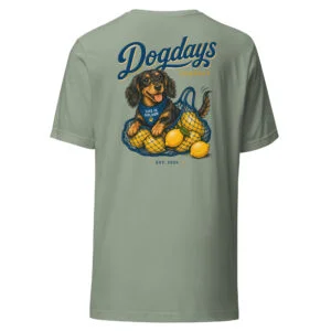 Dashhound and Lemons | T-shirt i sage från Dogdays