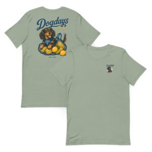 Dashhound and Lemons | T-shirt i sage från Dogdays