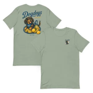 Dashhound and Lemons | T-shirt i sage från Dogdays