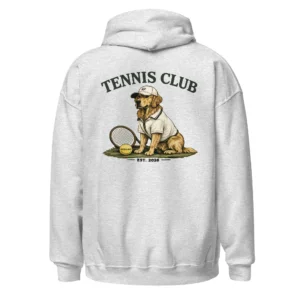 Tennis club | Hoodie i ash från Dogdays