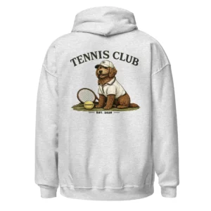 Tennis club | Hoodie i ash från Dogdays