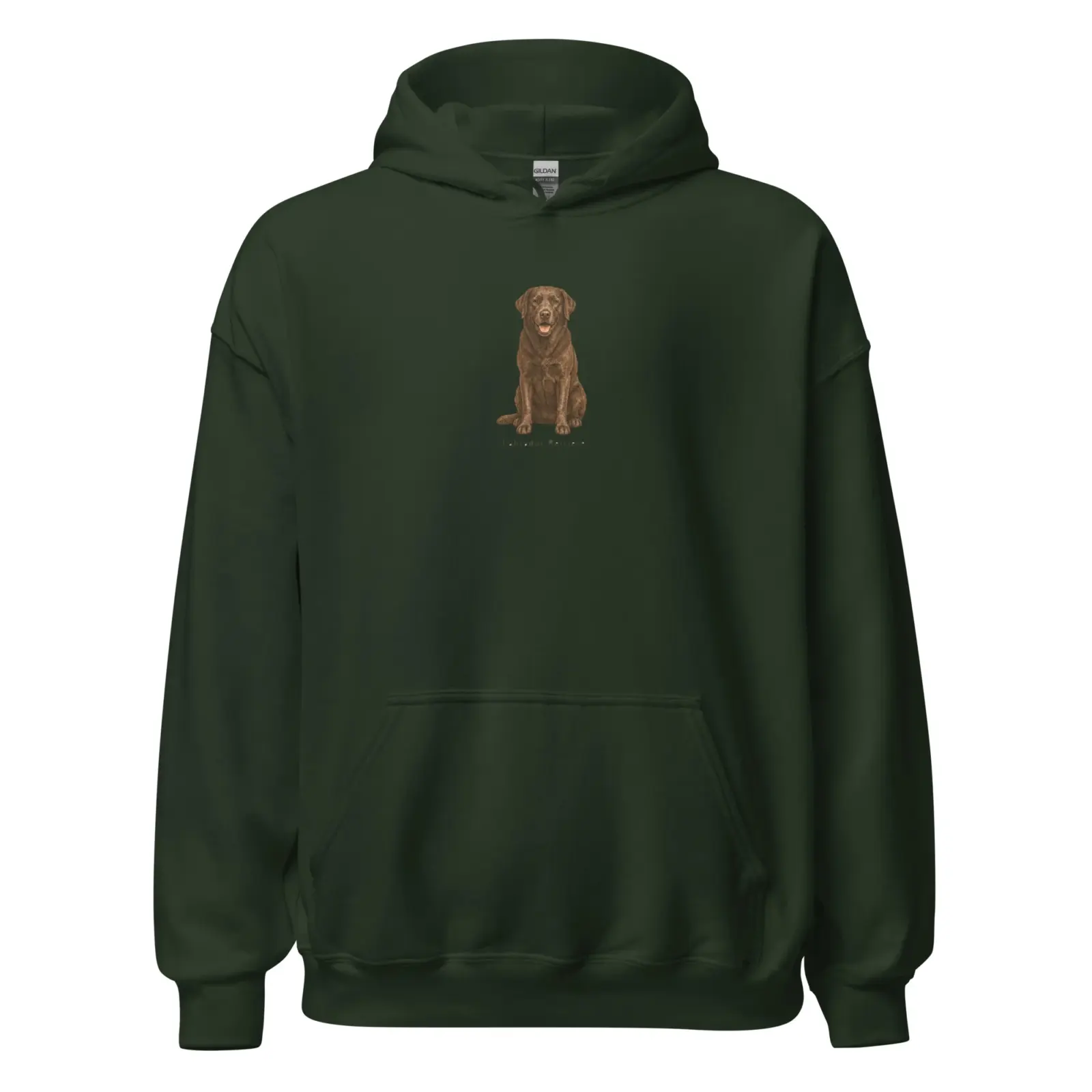 Labrador | Hoodie i forest green från Dogdays