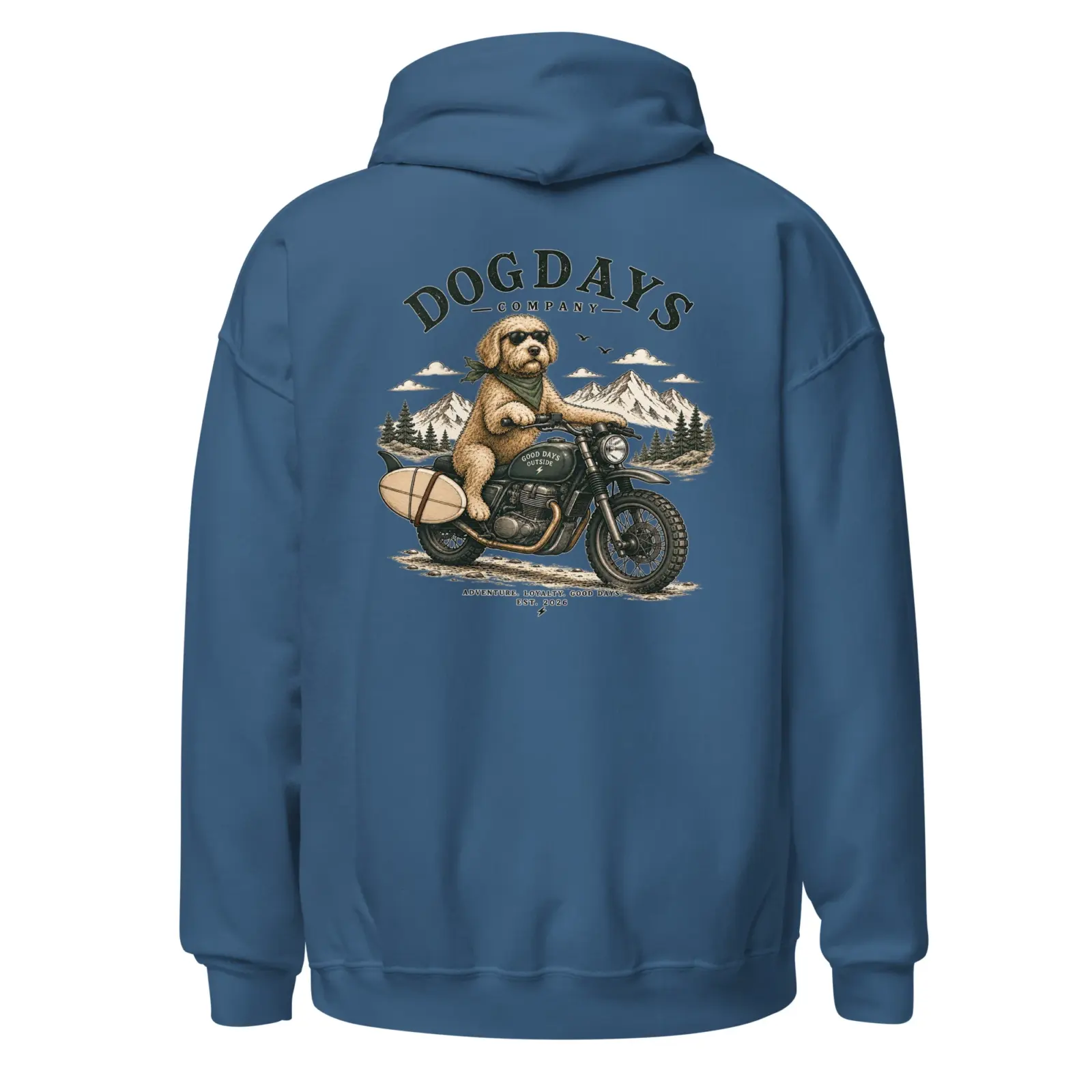 Biker | Hoodie i indigo blue från Dogdays