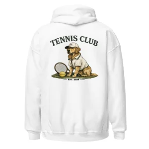Tennis club | Hoodie i vit från Dogdays