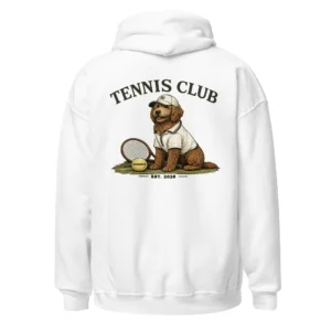 Tennis club | Hoodie i vit från Dogdays
