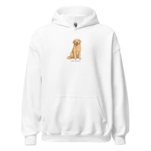 Golden retriever | Hoodie i vit från Dogdays