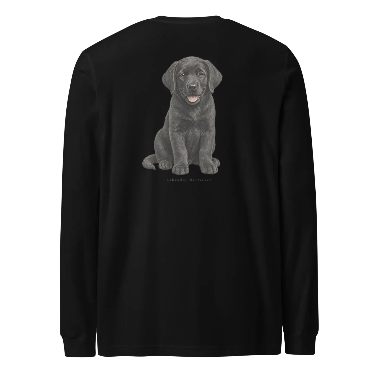 Labrador valp | Långärmad tröja i svart från Dogdays