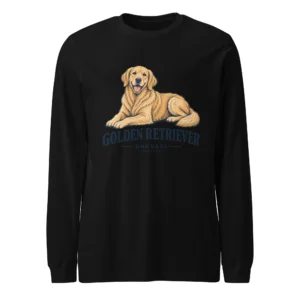Golden Retriever | Långärmad tröja i svart från Dogdays