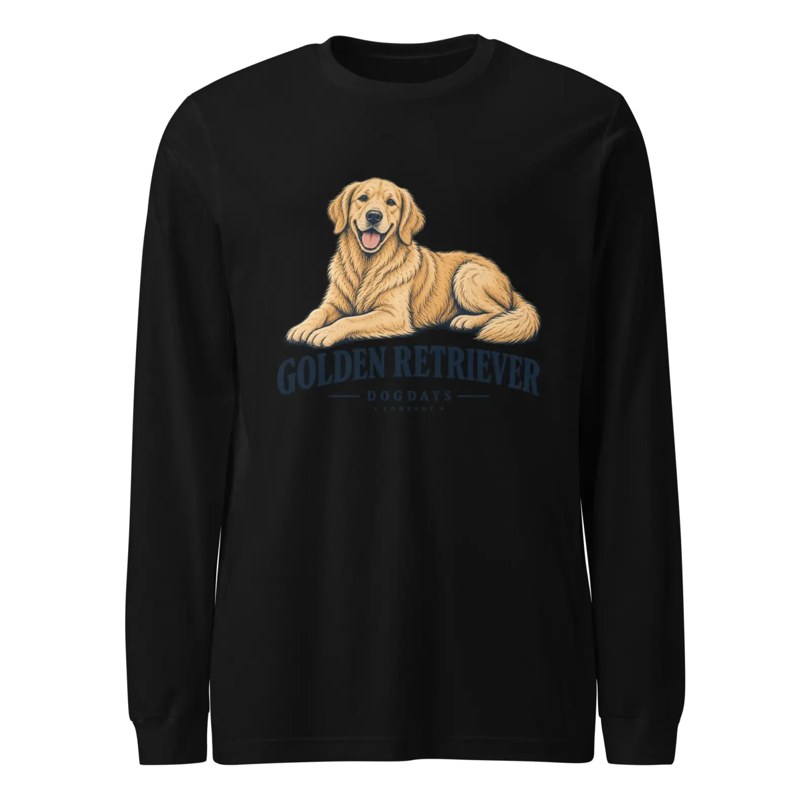 Golden Retriever | Långärmad tröja i svart från Dogdays