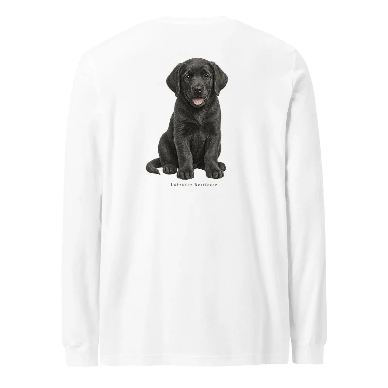 Labrador valp | Långärmad tröja i vit från Dogdays