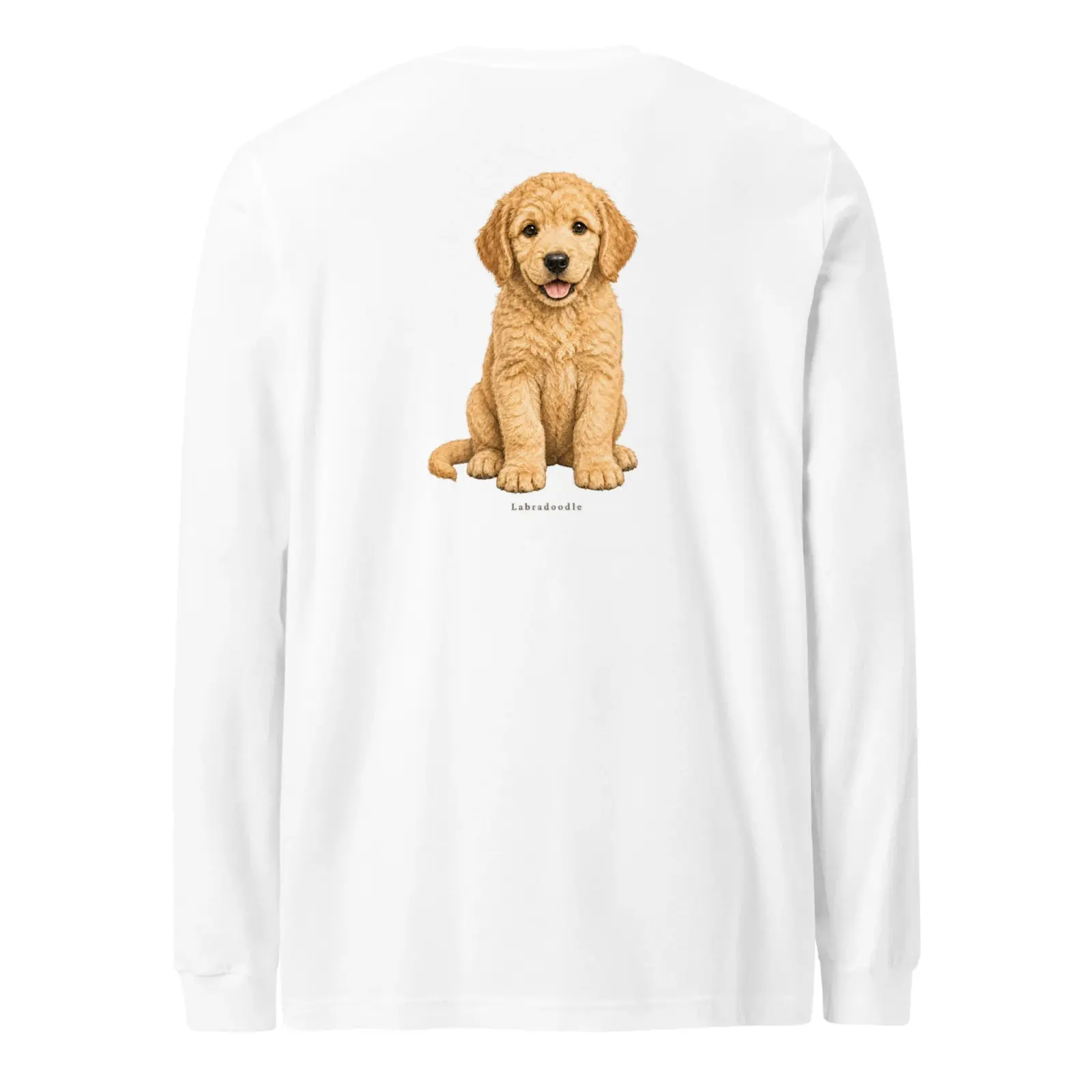 Labradoodle valp | Långärmad tröja i vit från Dogdays