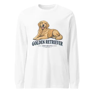 Golden Retriever | Långärmad tröja i vit från Dogdays
