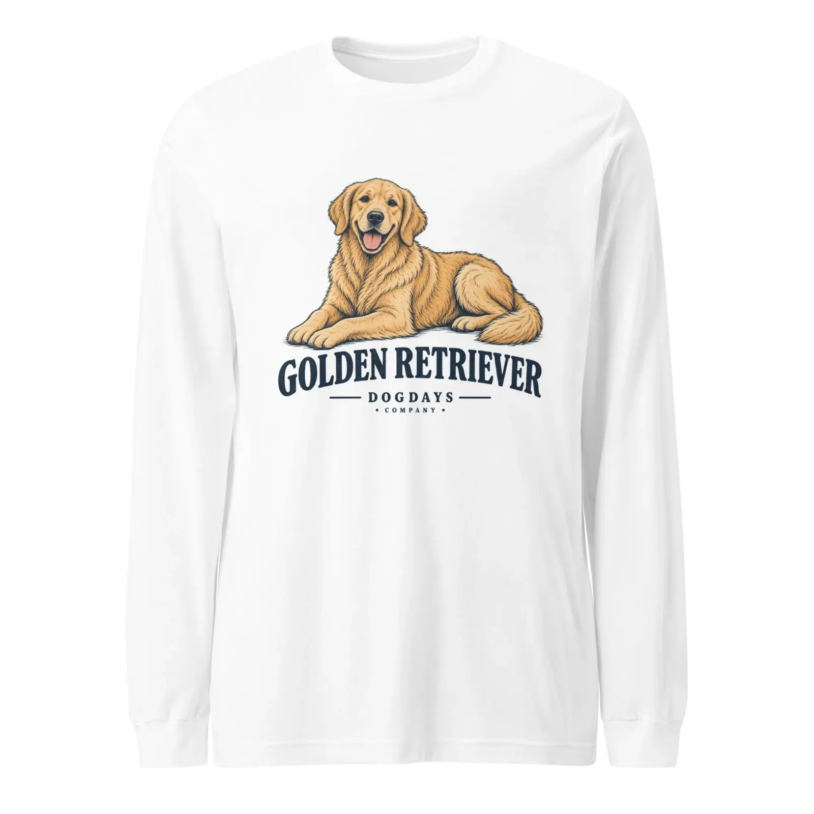 Golden Retriever | Långärmad tröja i vit från Dogdays