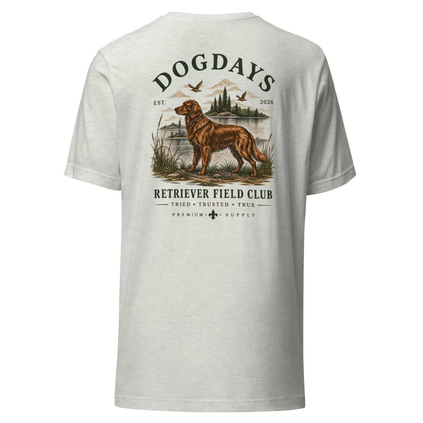 Retriever field club | T-shirt i ash från Dogdays