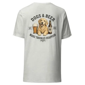 Dogs and beer | T-shirt i ash från Dogdays