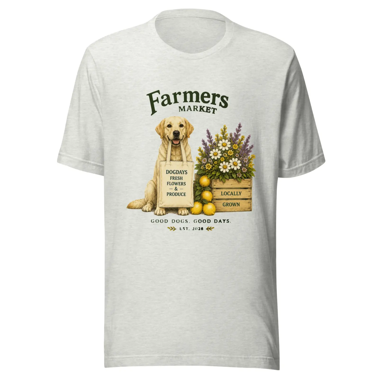 Farmers market | T-shirt i ash från Dogdays