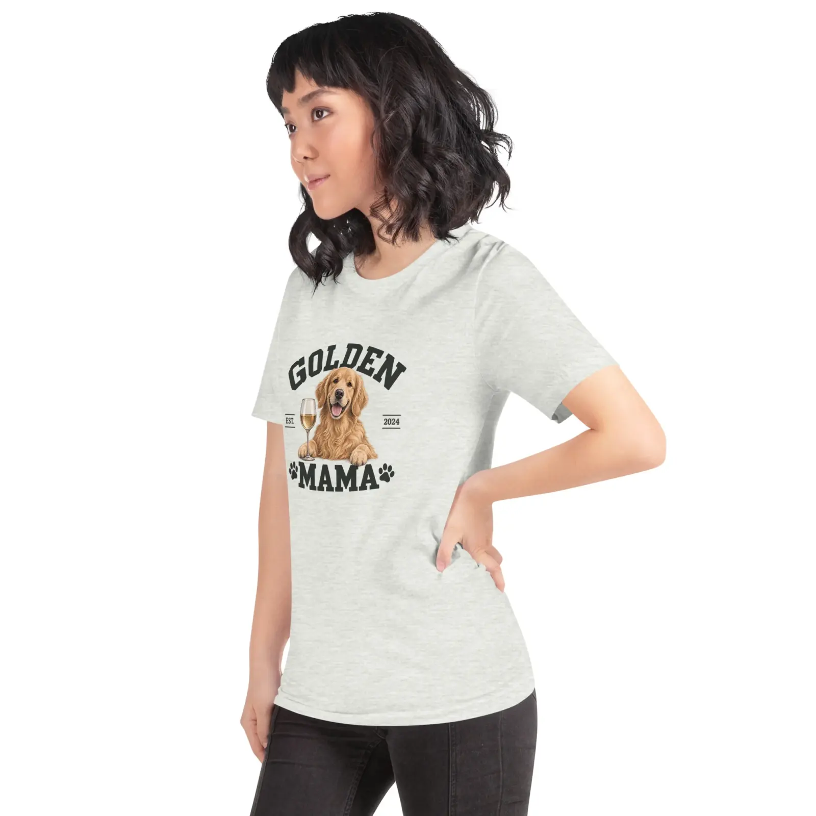 Golden mama | T-shirt i ash från Dogdays
