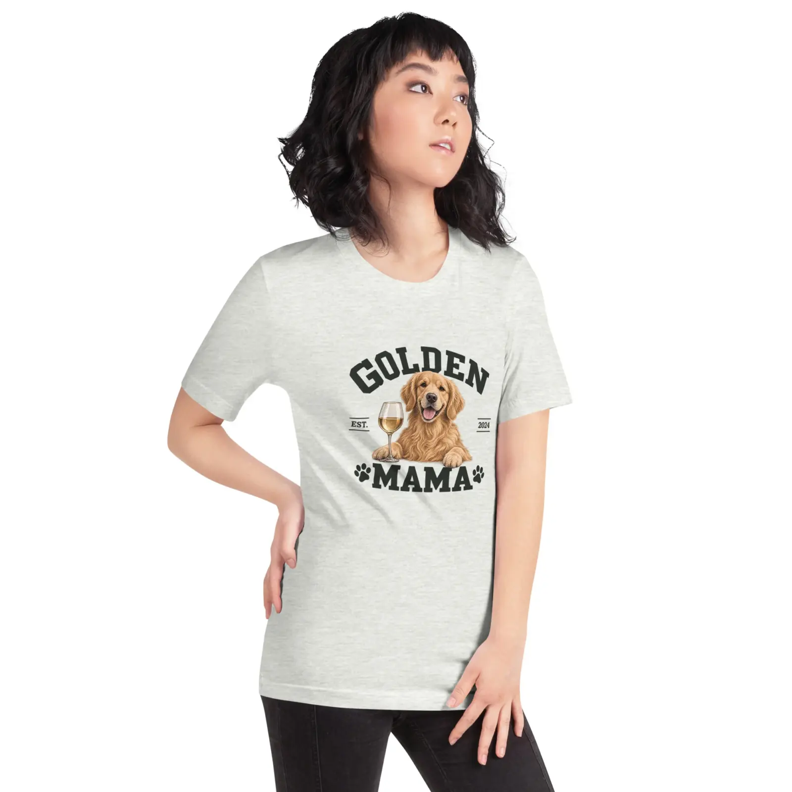 Golden mama | T-shirt i ash från Dogdays