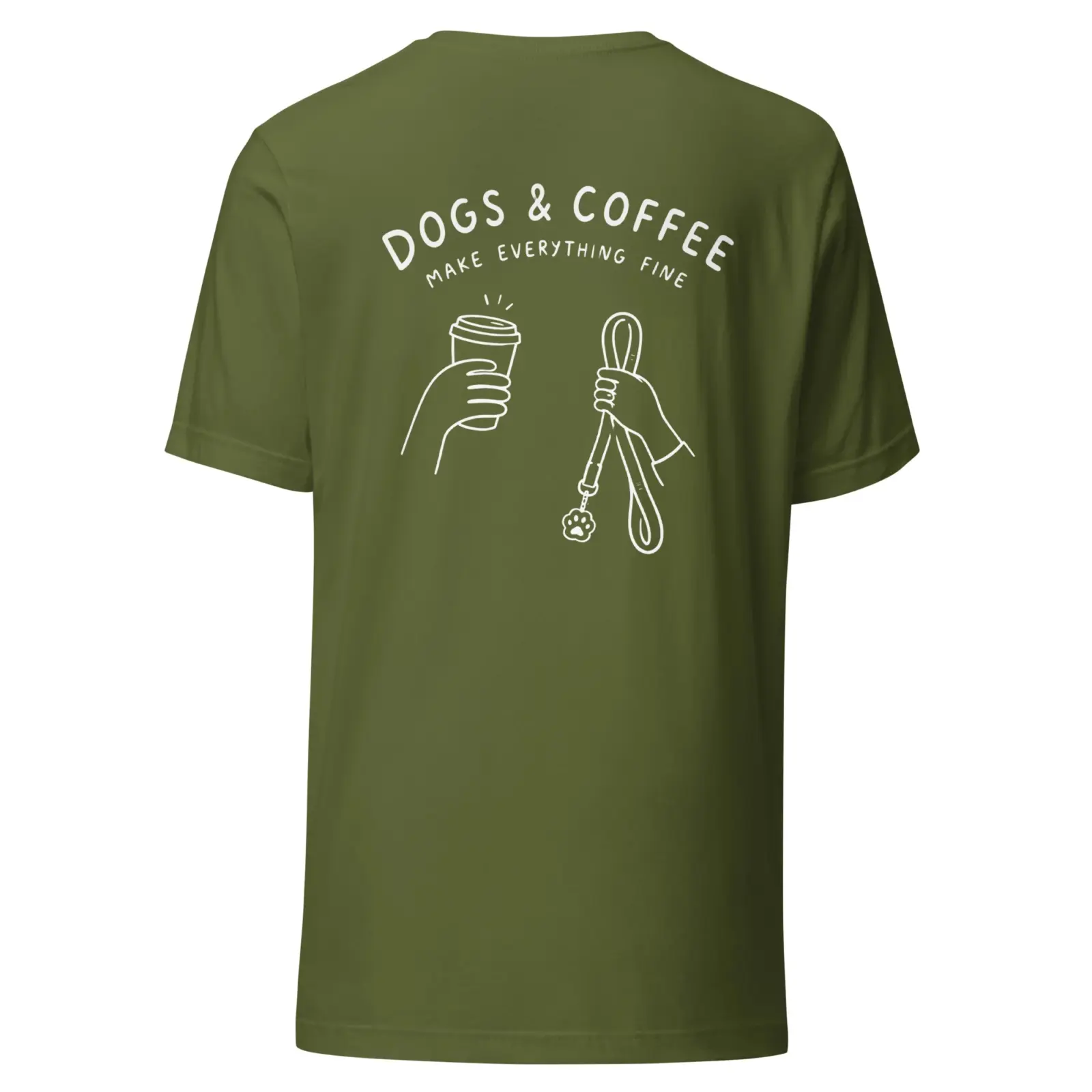 Dogs and coffe make everything fine | T-shirt från Dogdays