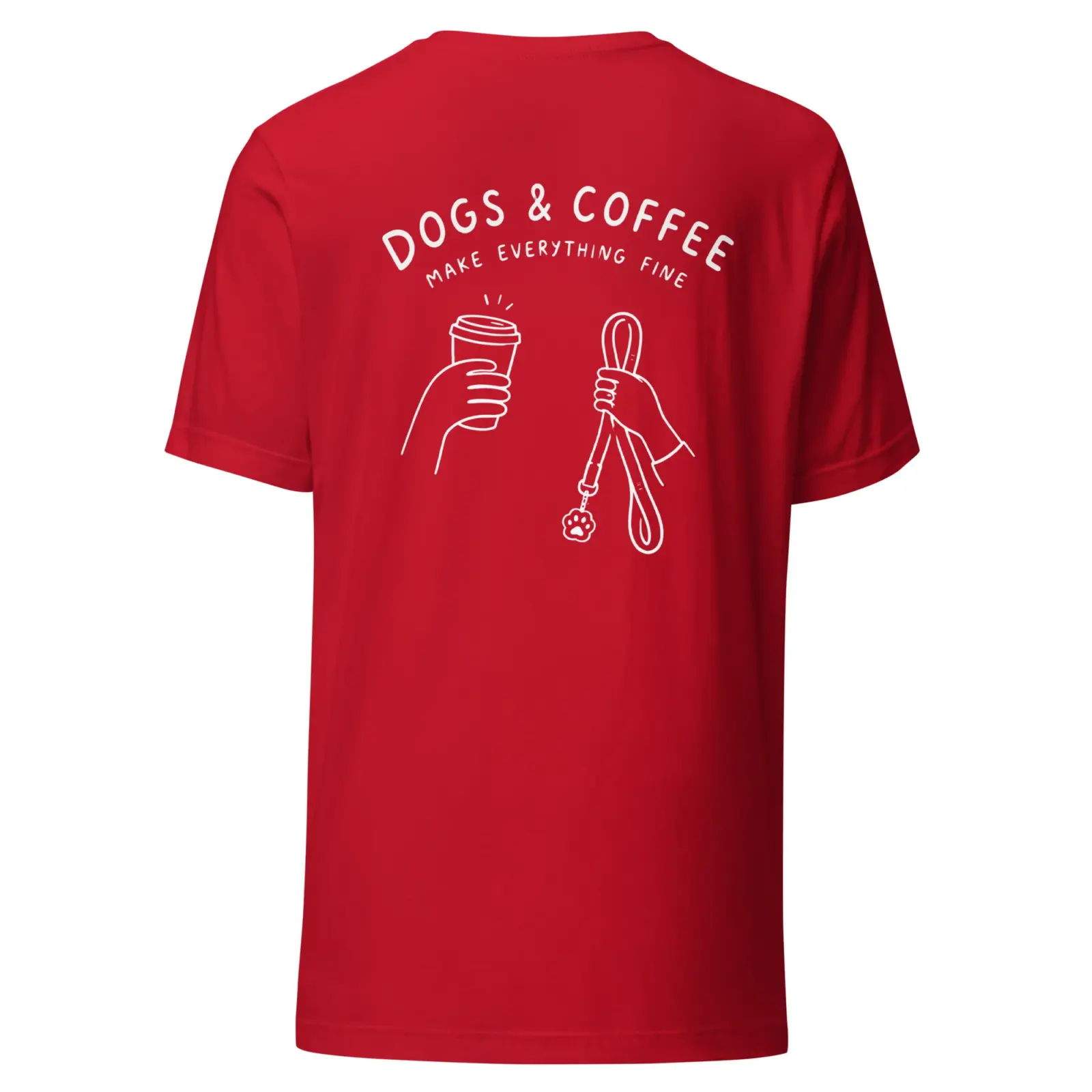 Dogs and coffe make everything fine | T-shirt från Dogdays