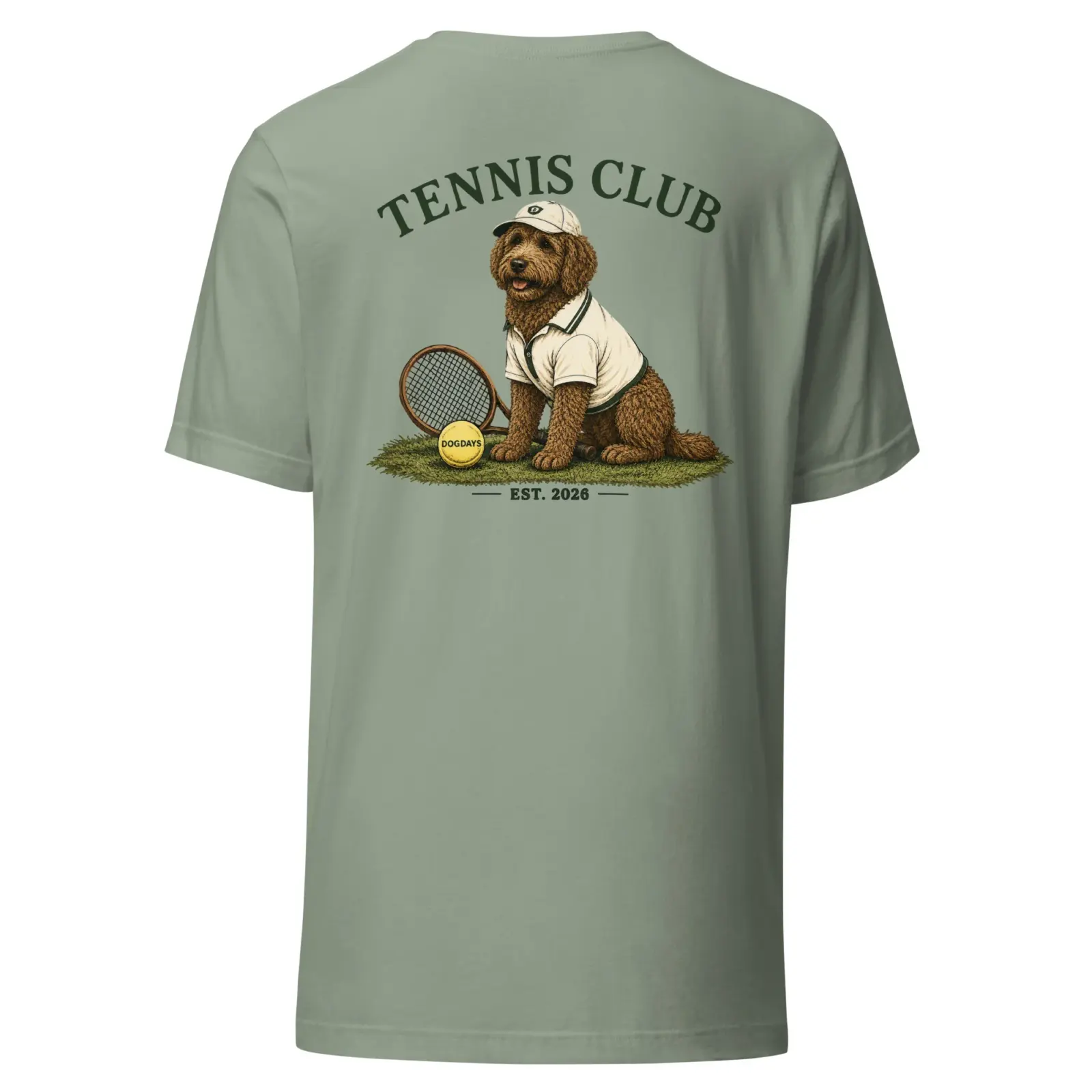 Tennis club | T-shirt i sage från Dogdays