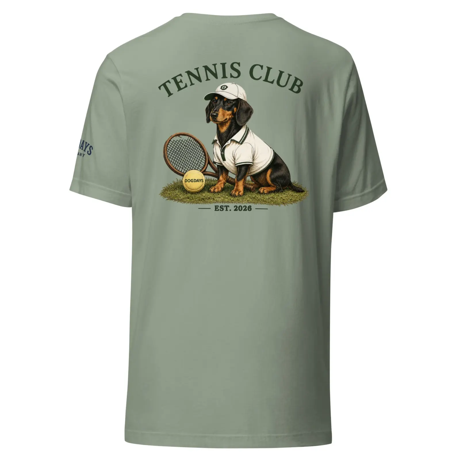 Tennis club | T-shirt i sage från Dogdays