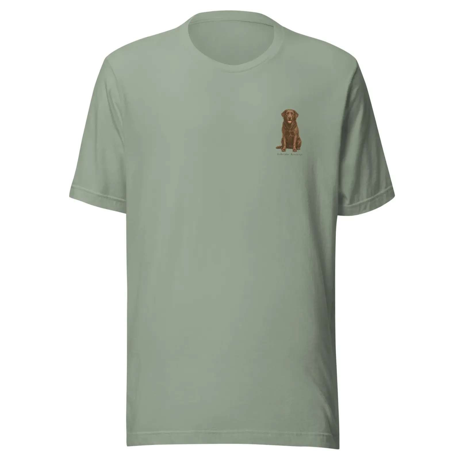 Brun labrador | T-shirt i sage från Dogdays
