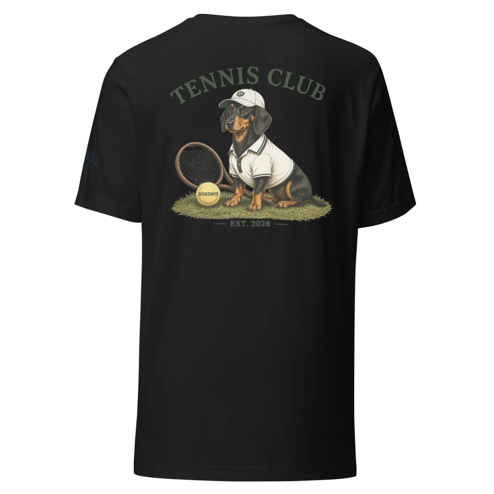 Tennis club | T-shirt i svart från Dogdays