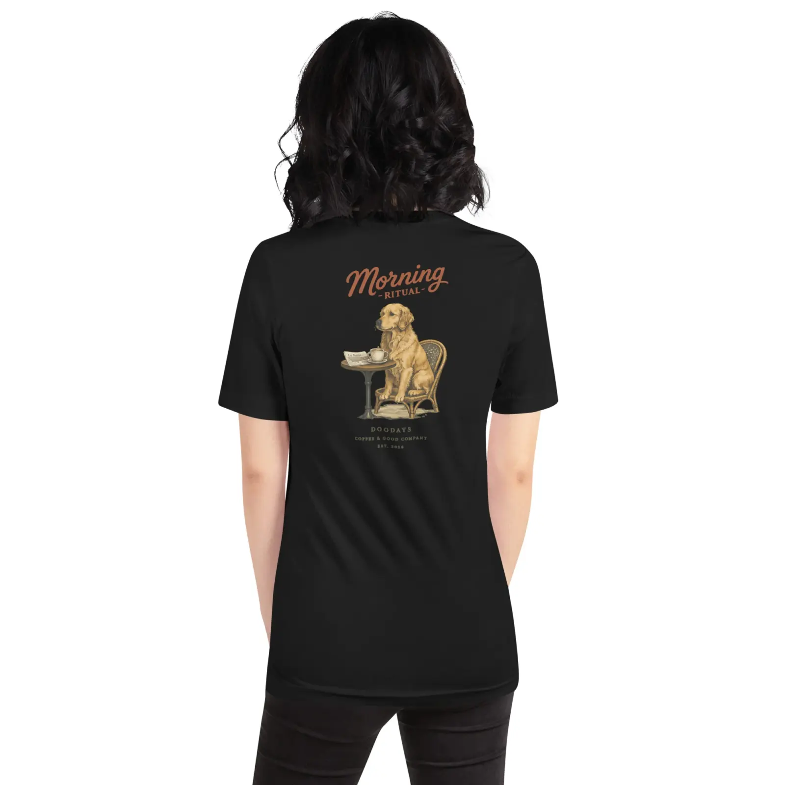 Morning coffe | T-shirt i svart från Dogdays