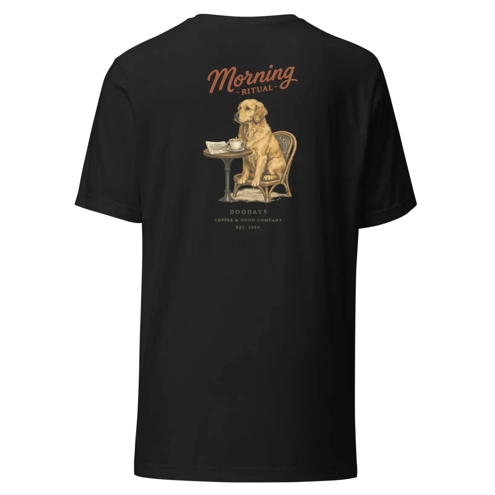 Morning coffe | T-shirt i svart från Dogdays