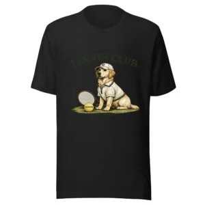 Tennis club | T-shirt i svart från Dogdays