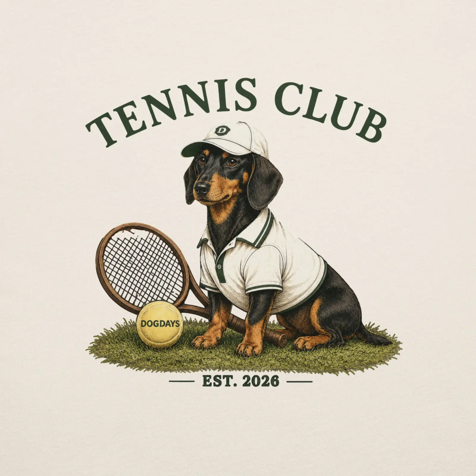 Tennis club | T-shirt i vit från Dogdays