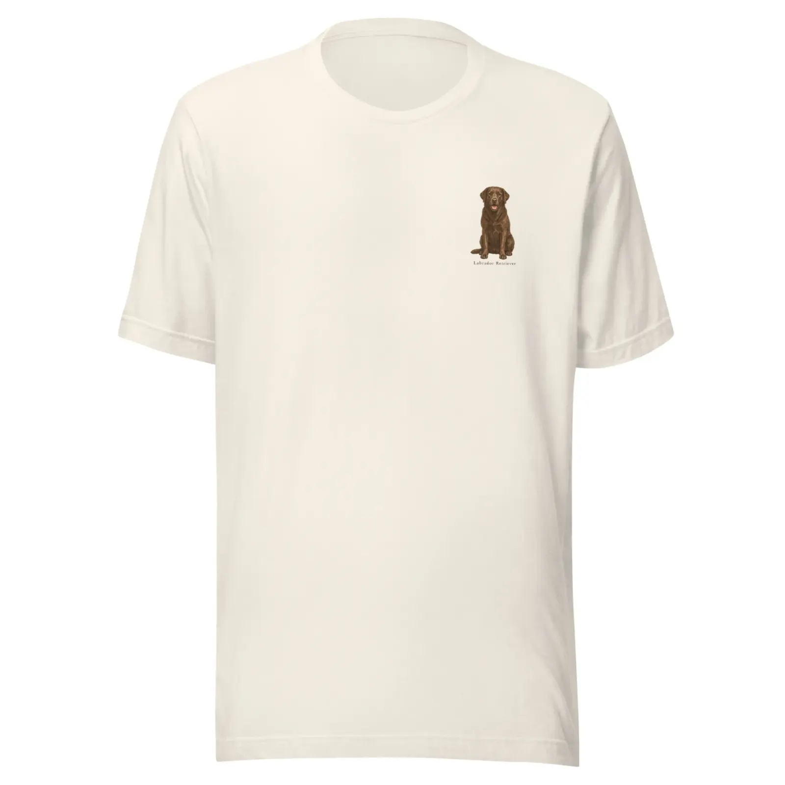 Brun labrador | T-shirt i vit från Dogdays