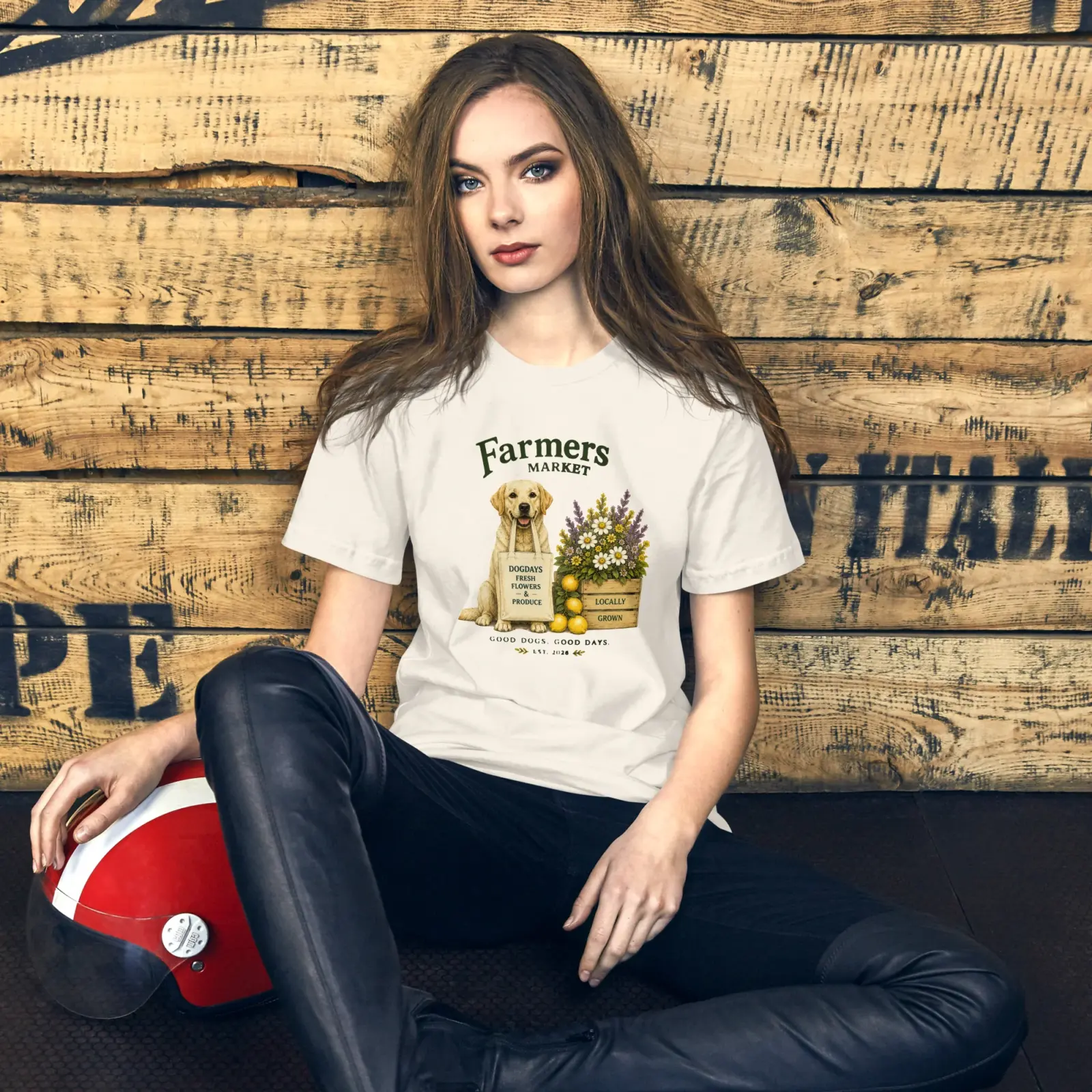 Farmers market | T-shirt i vit från Dogdays