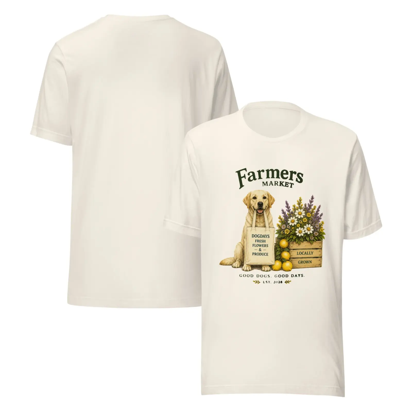 Farmers market | T-shirt i vit från Dogdays