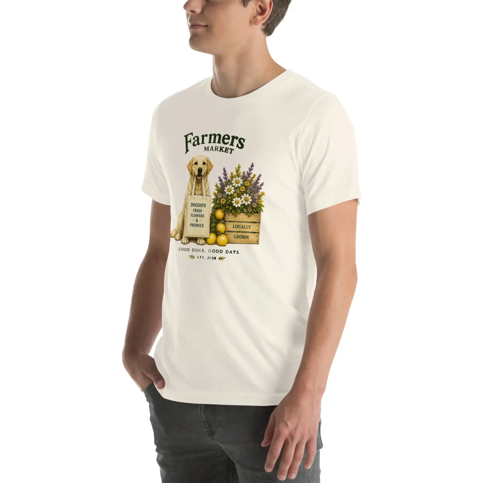 Farmers market | T-shirt i vit från Dogdays