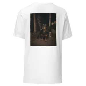 Hard work | T-shirt i vit från Dogdays