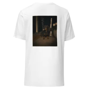 Long nights | T-shirt i vit från Dogdays
