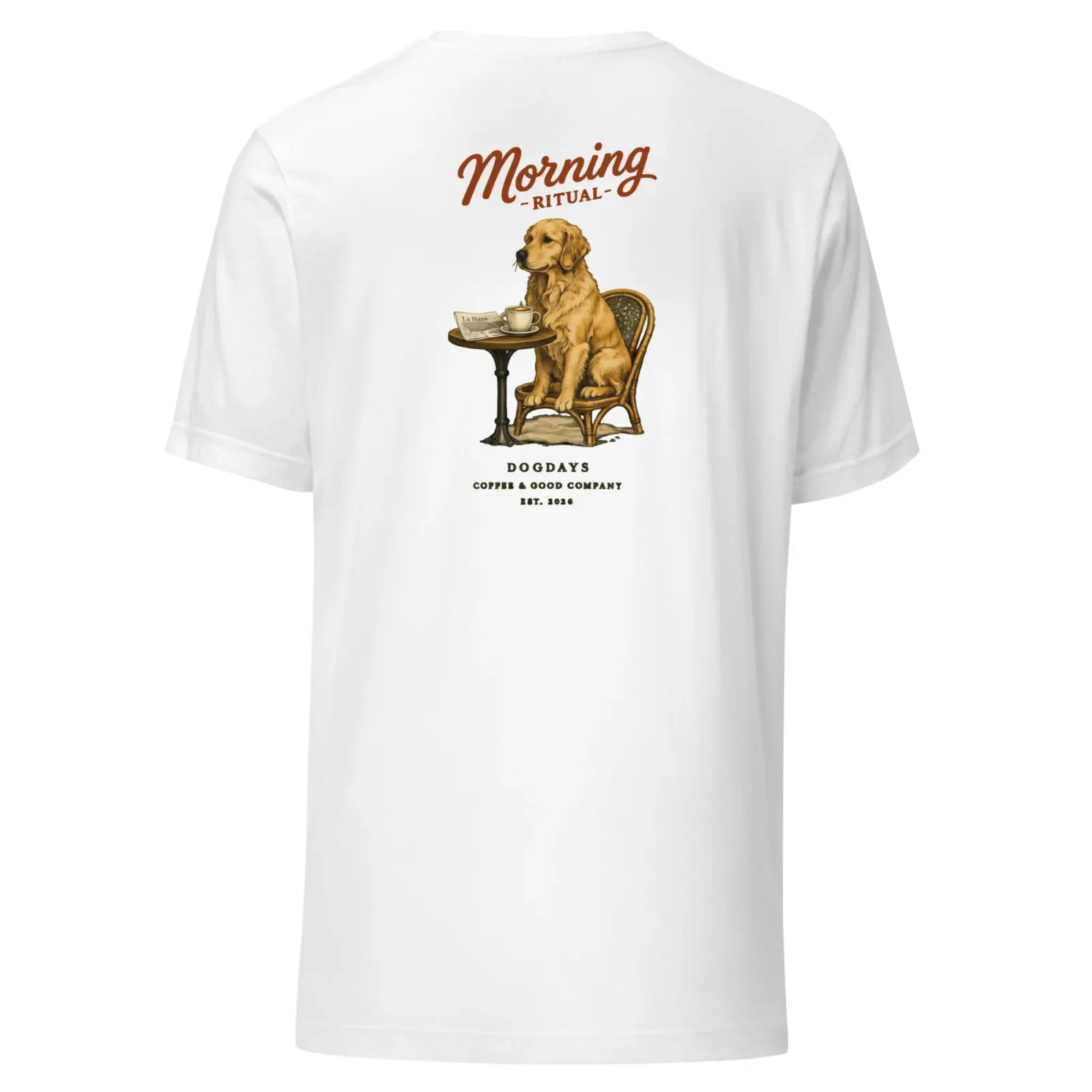 Morning coffe | T-shirt i vit från Dogdays