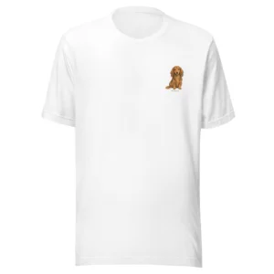 Långhårig tax | T-shirt i vit från Dogdays