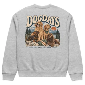 Gråmelerad crewneck, bakifrån – The Crew