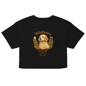 Women’s crop top copy i svart från Dogdays