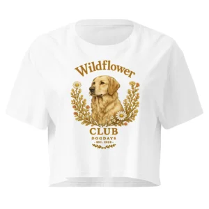 Wildflower | Crop top T-shirt i vit från Dogdays