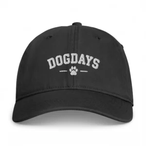 Svart Dad Cap, framifrån – DOGDAYS