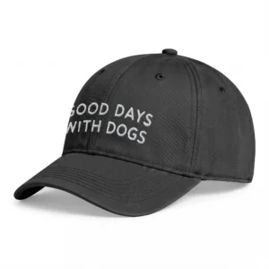 Svart Dad Cap, sedd snett framifrån – Good Days