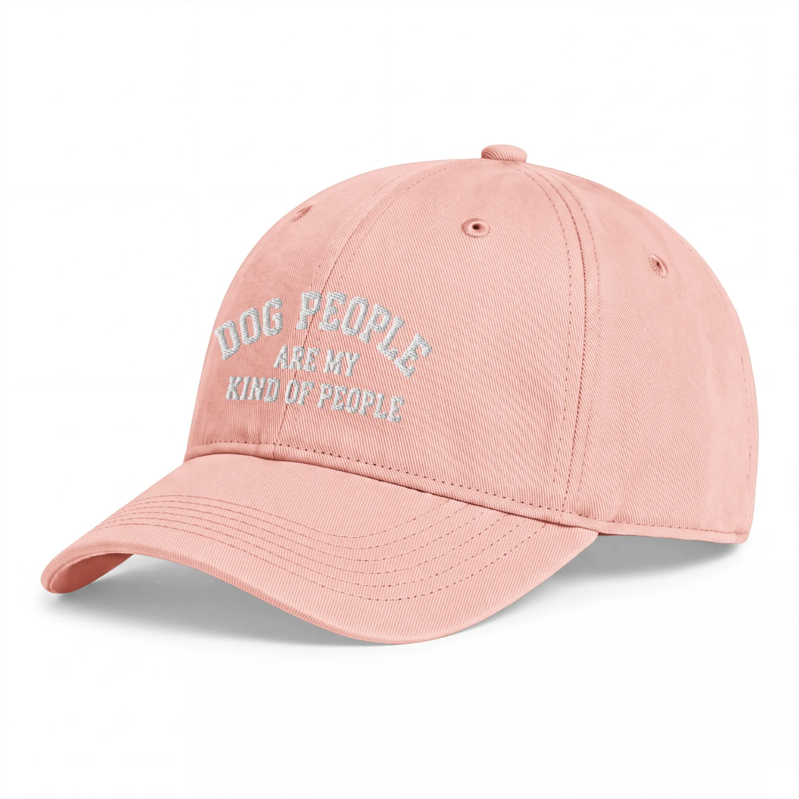 Persika Dad Cap, sedd snett framifrån – Dog People