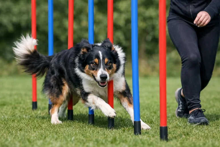 Lär hunden slalom i agility – hundträning