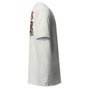 Ljusgrå T-shirt, sedd från sidan – Dog Dad Supply